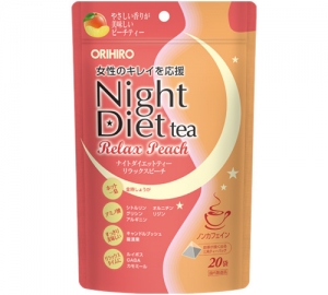 ナイトダイエットティー リラックスピーチ | 商品紹介 | オリヒロ株式