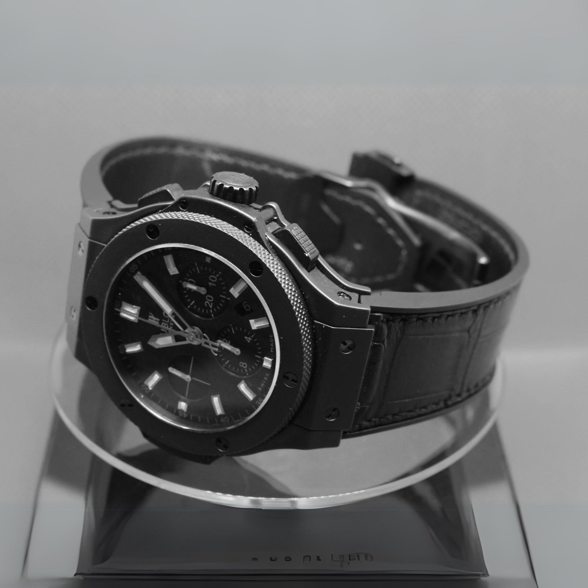 Hublot Big Bang 44mm Leather Strap in Black - Helvetus® Switzerland