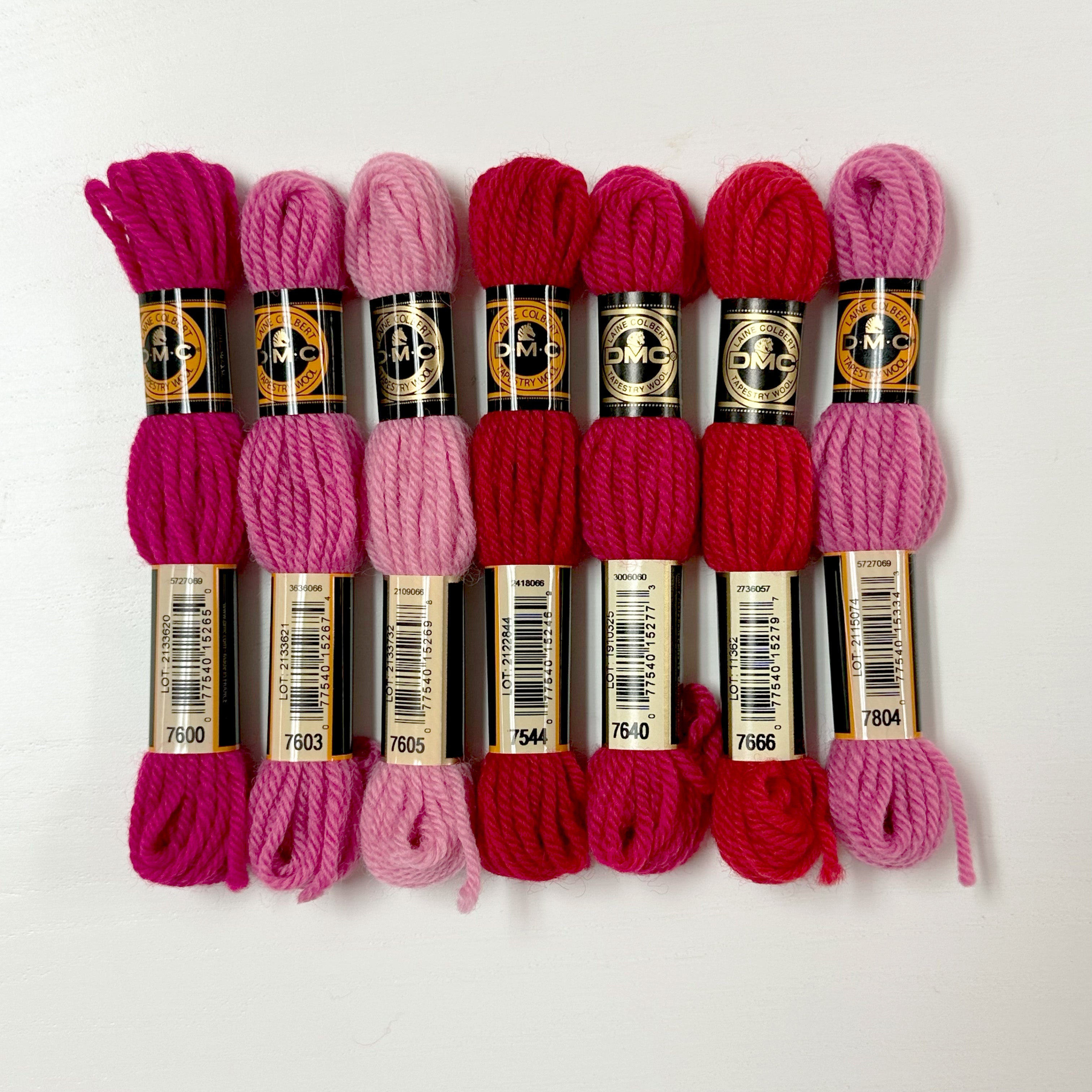 DMC Tapestry Wool: Reds, Pinks, Maroons – Hello Bargello