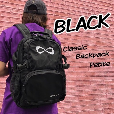 Nfinity バックパック クラシック プティ ブラック×ホワイト｜チア用品