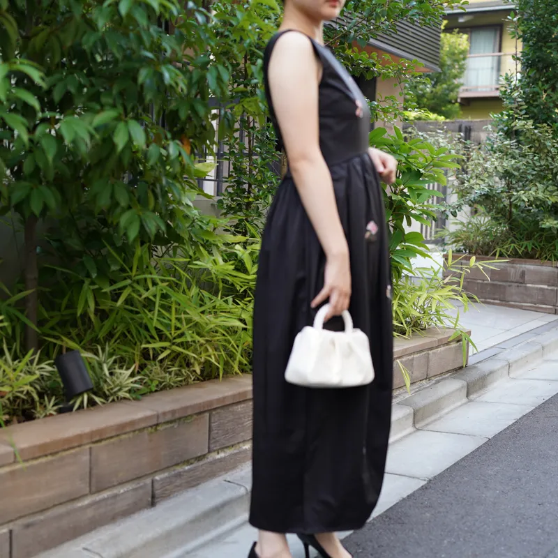 Ameri VINTAGE（アメリ ヴィンテージ）EMBROIDERY DRESS（ブラック/S