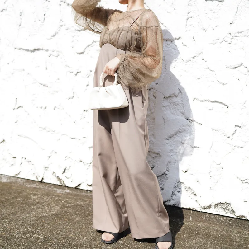 Ameri VINTAGE（アメリ ヴィンテージ）NET TULLE TOP LAYERED ROMPERS