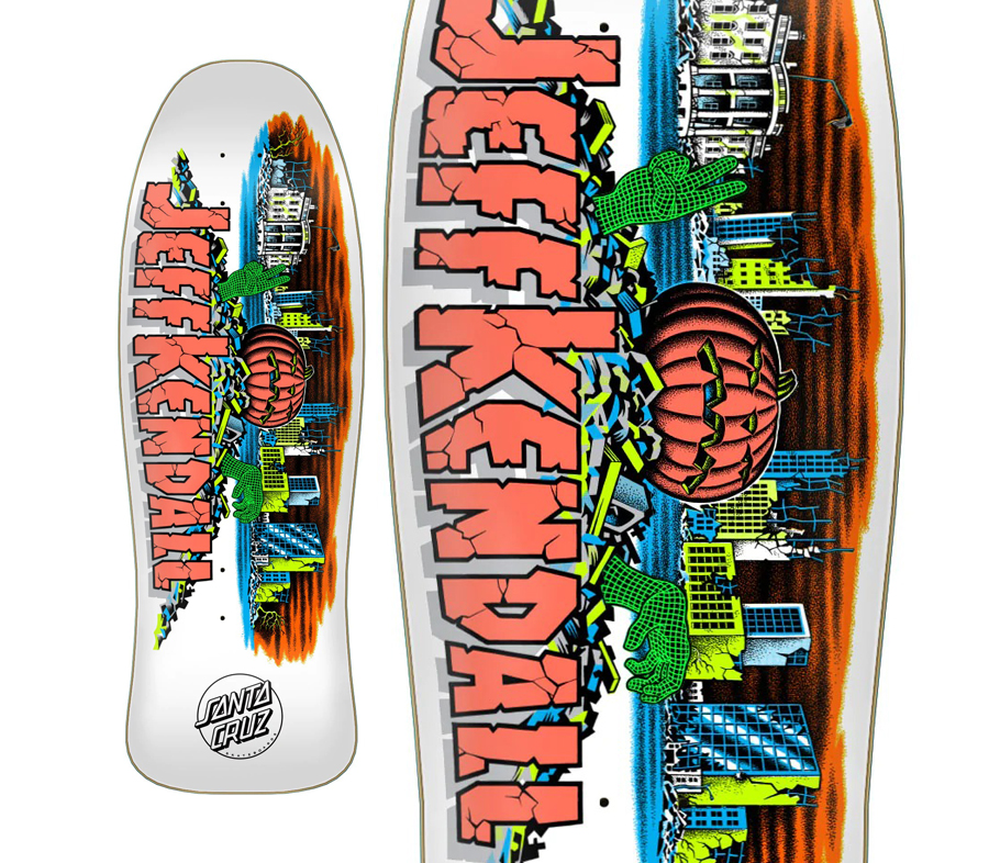 SANTA CRUZ JEFF KENDALL PUMPKIN REISSUE DECK (10 x 30.12inch