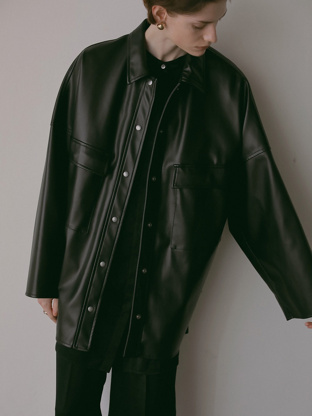 合皮ビッグCPOジャケット | Jacket | HER. Online Store