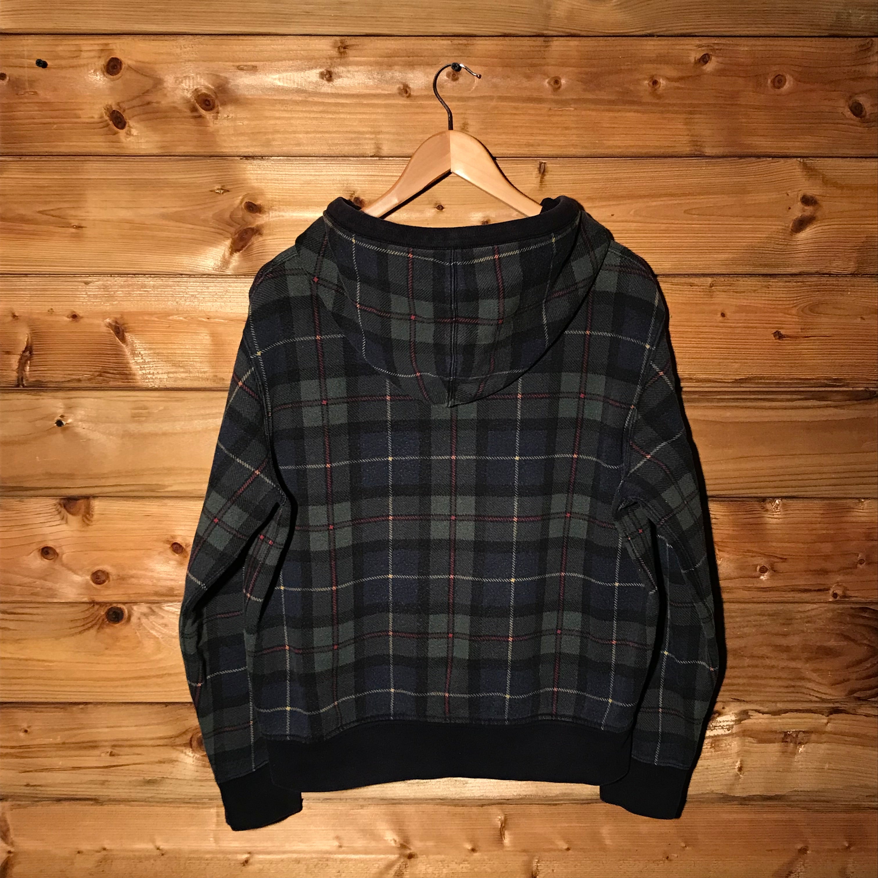 90s Polo Ralph Lauren Mercer Team Plaid zip up hoodie – HeresWear