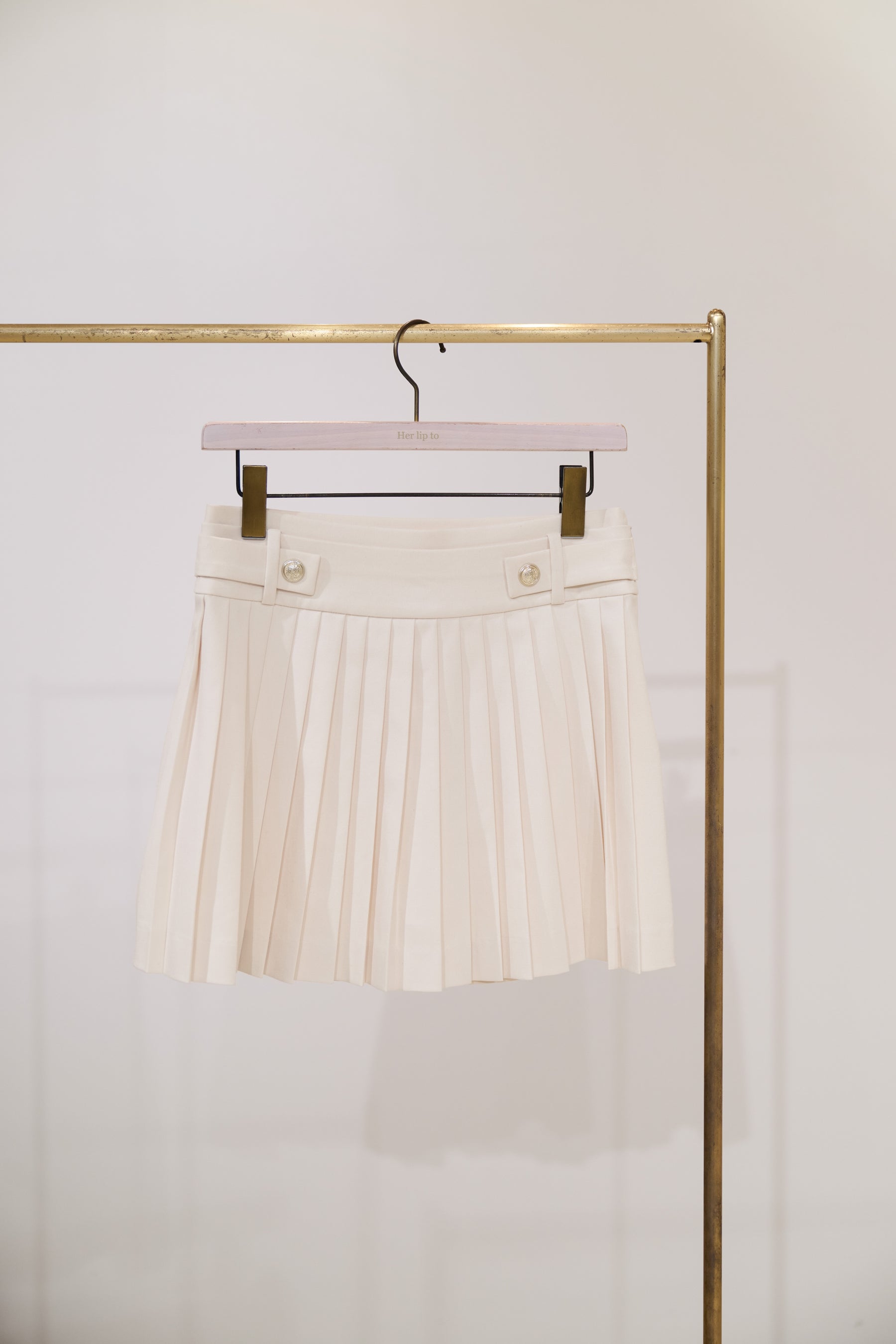 New color]Vienna Pleated Mini Skirt