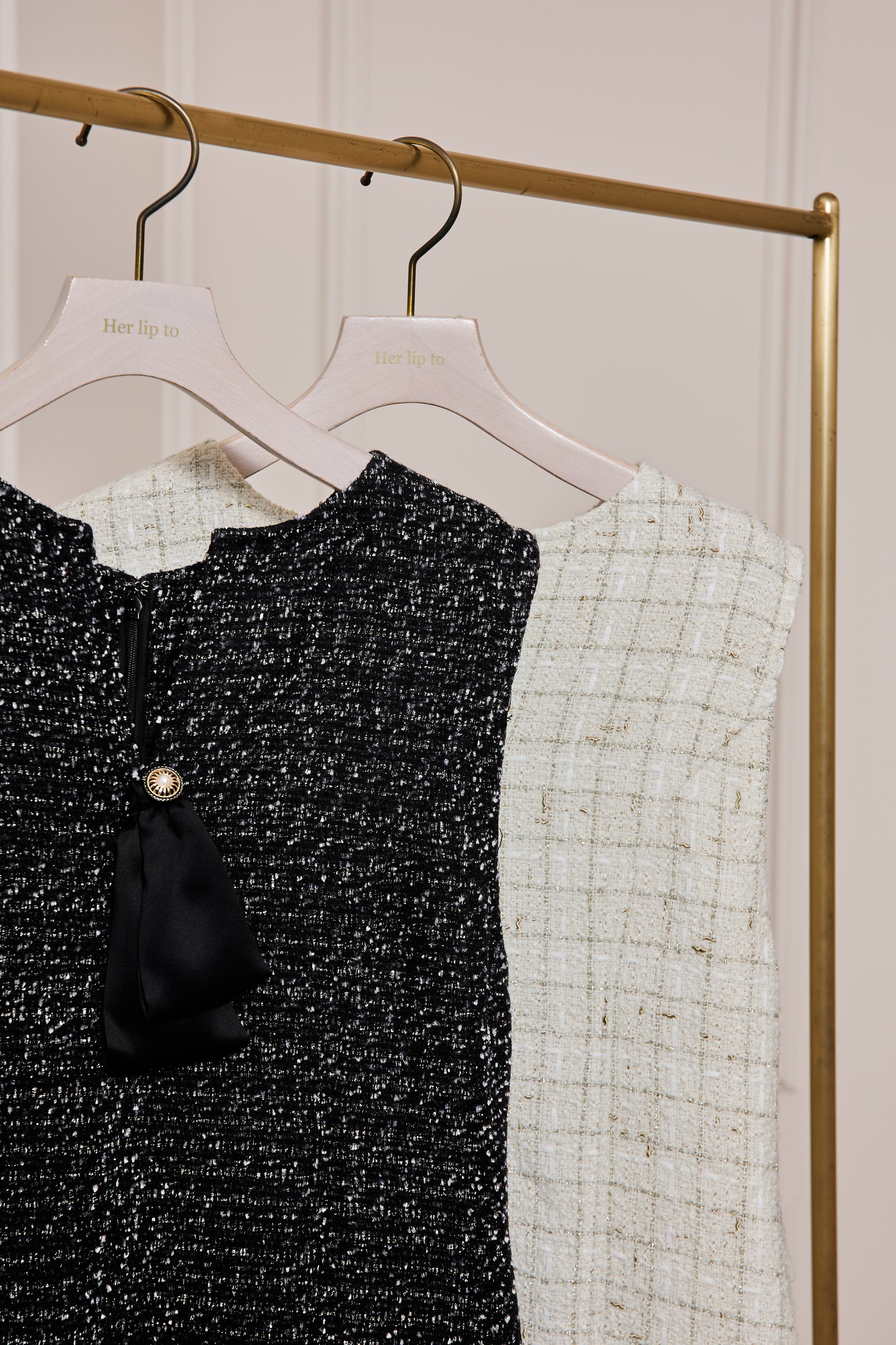 herlipto Victoria Tweed Jumper Dress