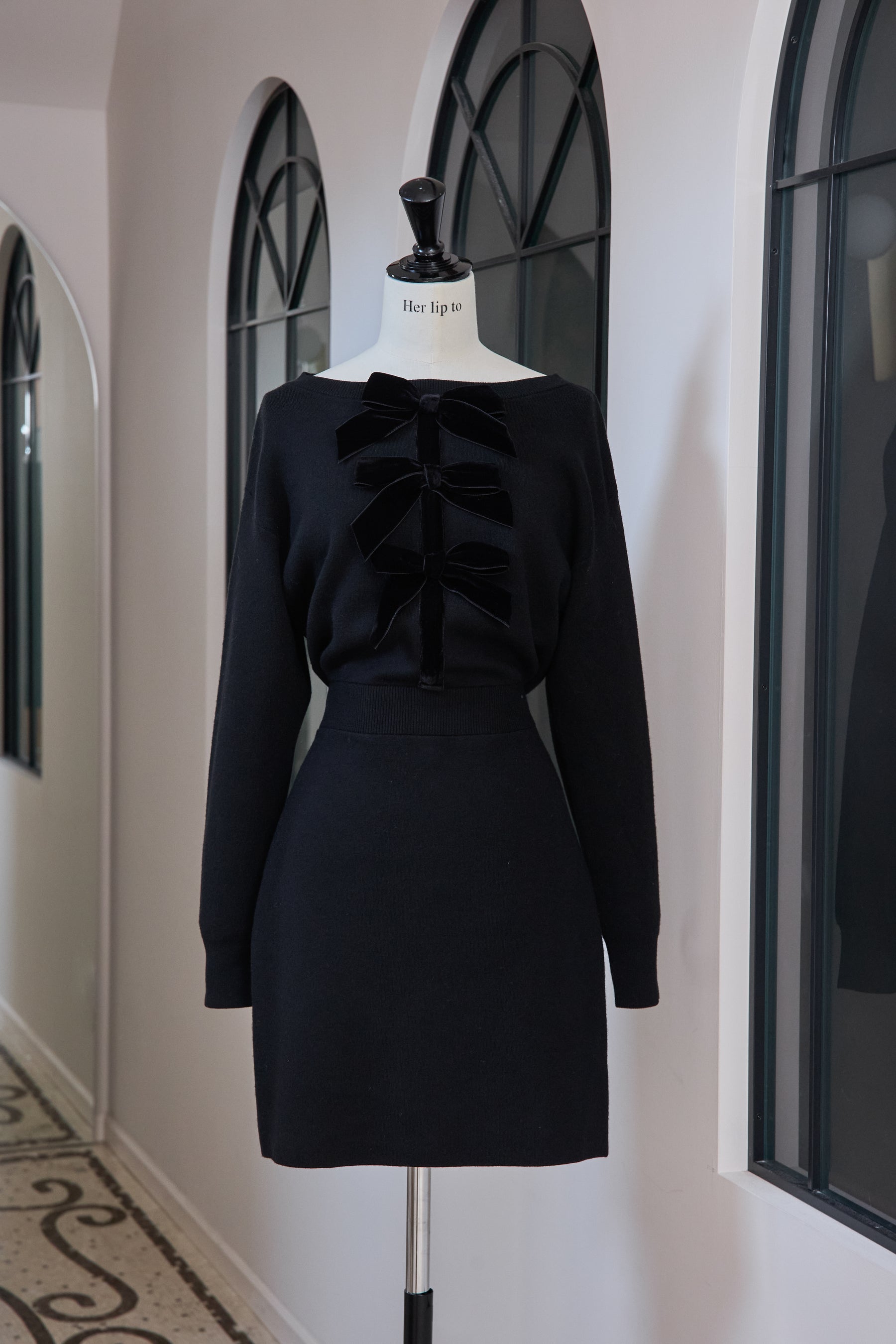 herlipto Simone Knit Mini Dress M