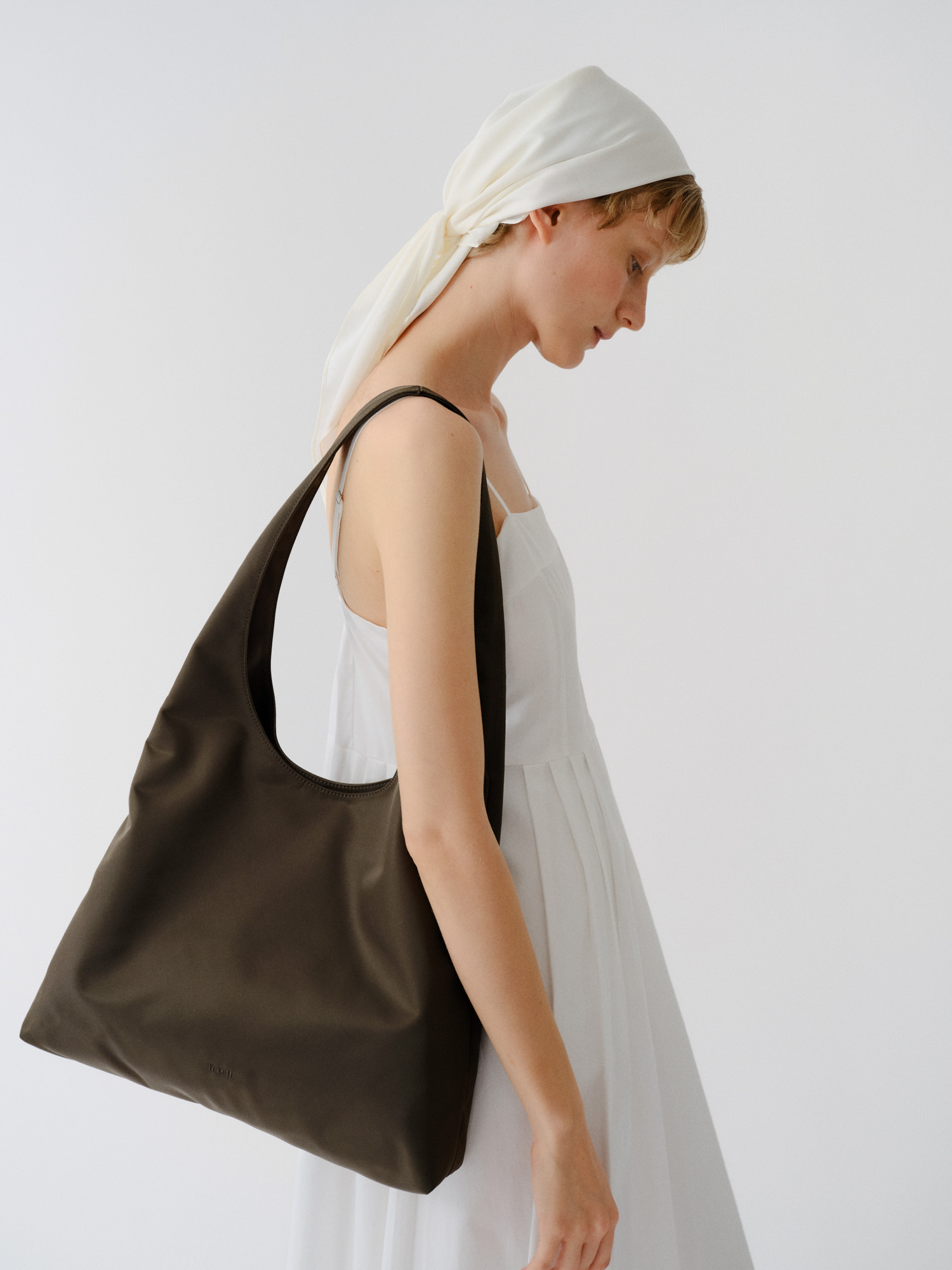 ROH SEOUL STORE - Annie hobo bag Nylon Khaki - ROH SEOUL