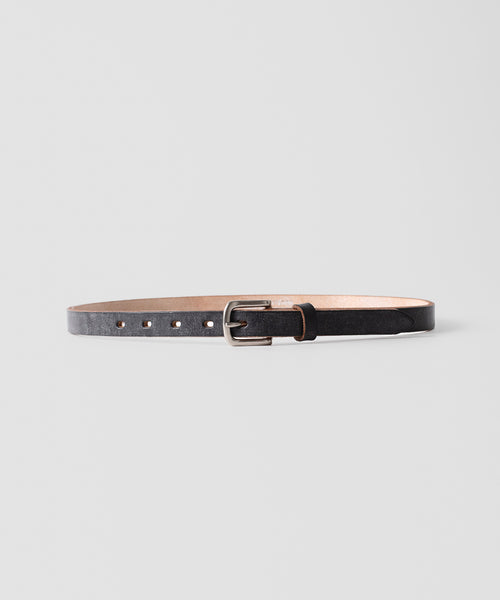 INTÉRIM/インテリム】20mm OAK BARK LEATHER BELT - BLACK | 公式通販