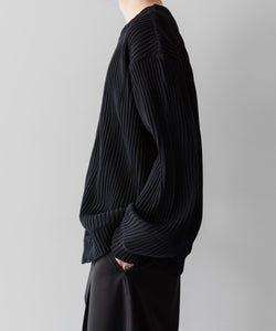 stein / シュタイン】OBLIQUE PATTERNED KNIT CARDIGAN - BLACK | 公式