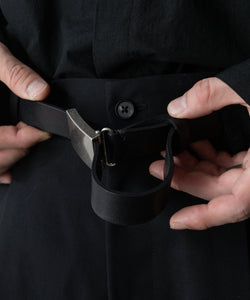 ssstein / シュタイン】LEATHER BELT (PLAIN BUCKLE) - BLACK | 公式