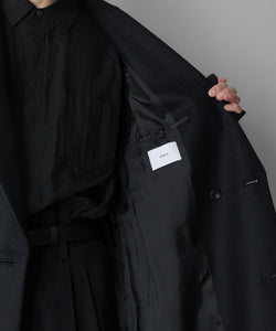 stein / シュタイン】NO SLEEVE LONG COAT - BLACK (MELTON) | 公式