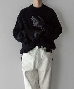 stein / シュタイン】MILLED DAMAGE KNIT LS - BLACK | 公式通販サイト