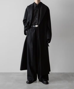 ssstein / シュタイン】OVERSIZED MAXI-LENGTH PEAKED LAPEL COAT