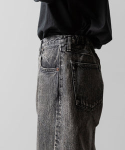 ssstein / シュタイン】TWIST SEAM BAGGY VINTAGE DENIM JEANS - BLACK