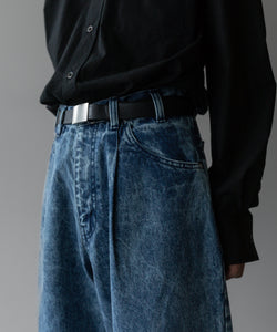 stein / シュタイン】CHEMICAL BLEACHED DENIM JEANS - INDIGO | 公式