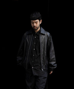 ssstein / シュタイン】LEATHER ZIP SHORT JACKET - BLACK | 公式通販