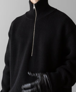 ssstein / シュタイン】OVERSIZED DRIVERS KNIT HALF ZIP PULLOVER
