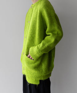 stein / シュタイン】KID MOHAIR KNIT CARDIGAN - YELLOW GREEN | 公式