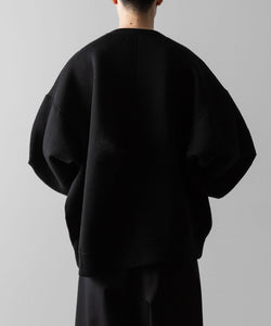 ssstein / シュタイン】COTTON DOUBLE KNIT TUCKED CREW NECK LS