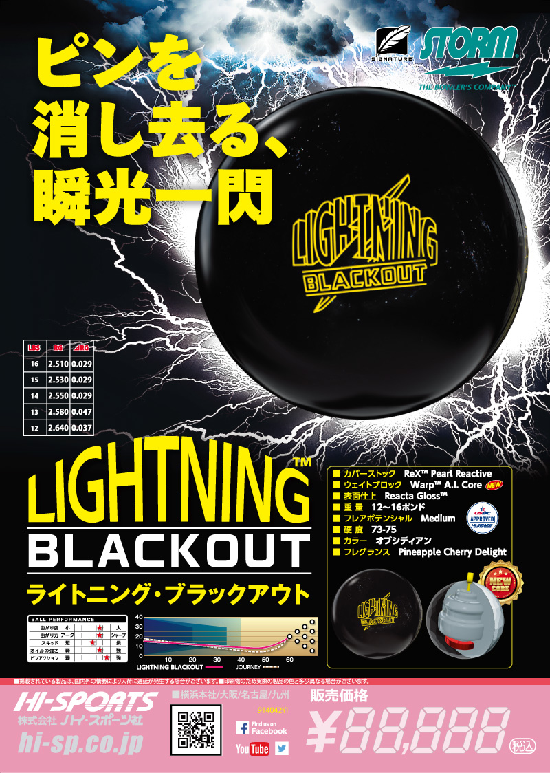ライトニング・ブラックアウト - ハイスポーツ社 ：信頼のボウリング