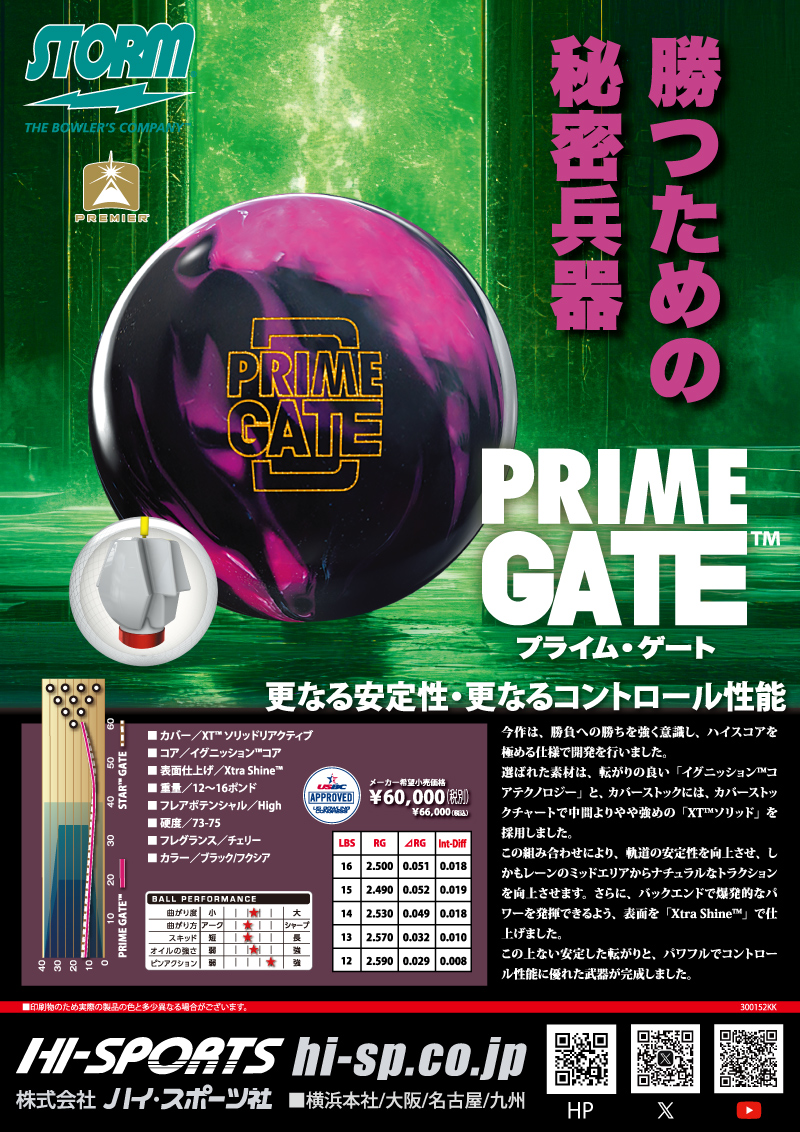 製品 - 2ページ目 (50ページ中) - ハイスポーツ社 ：信頼のボウリング