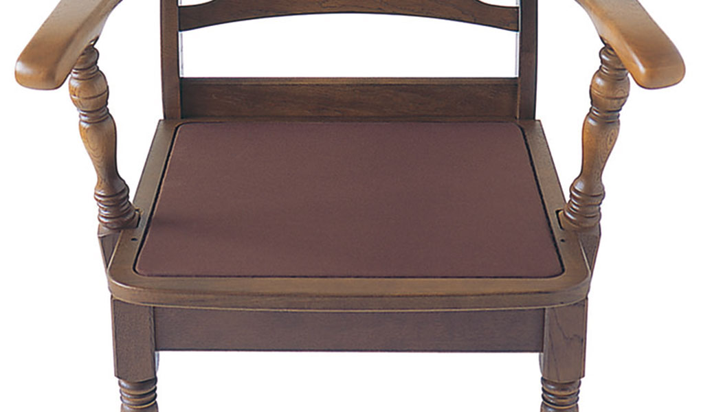 美品 飛騨産業 HIDA 日進木工 座椅子 ラウンド座面 木製フレーム 布