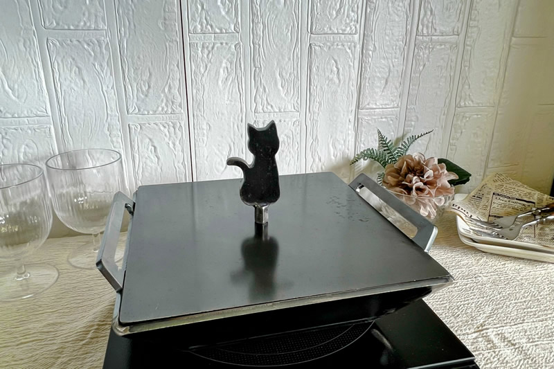 HIBANAS│ヒバナス│小型鉄板とフタセット HIBATOTTE-solo_set