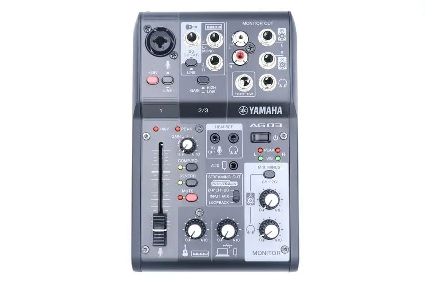 YAMAHA AG03MK2をレビュー。ライブ配信で最強のオーディオ