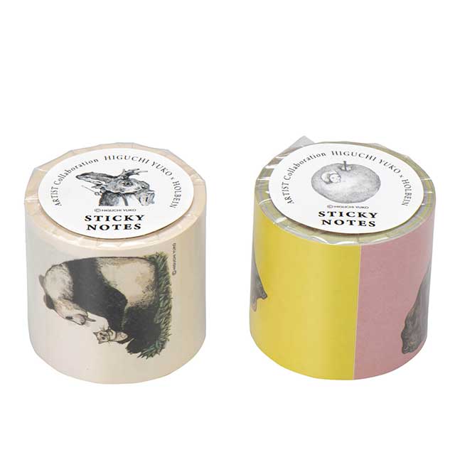 ヒグチユウコxホルベイン2018 ロールふせん 全2種x各2 4個セット