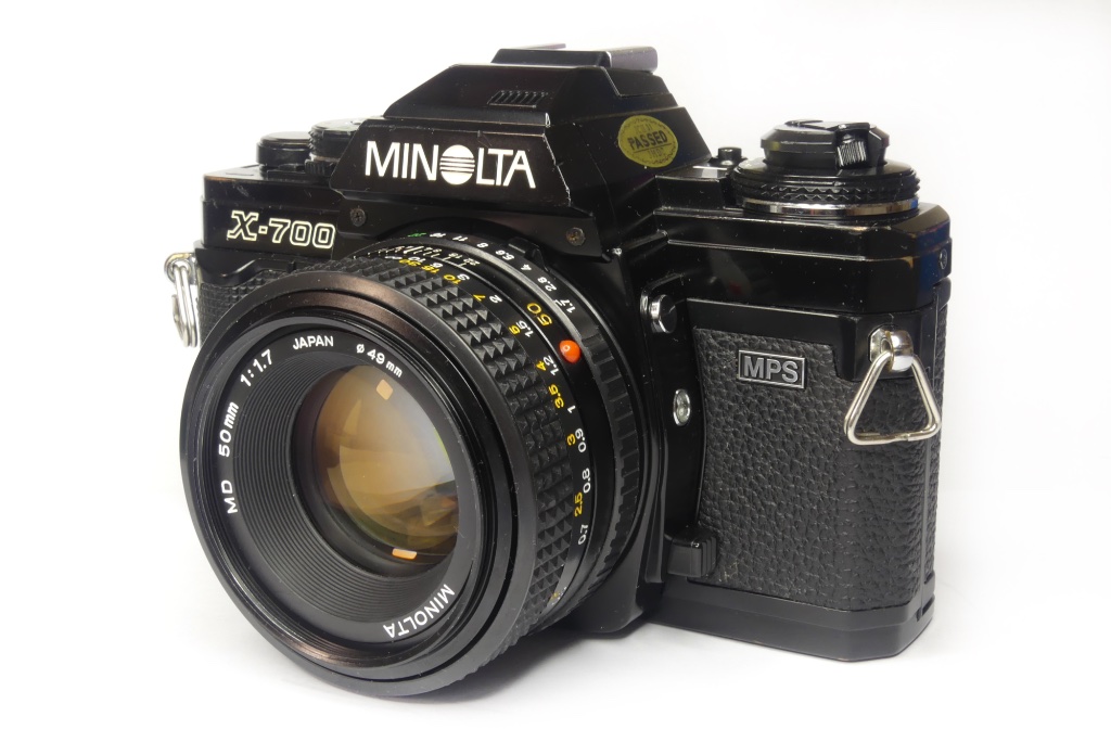 Minolta X700 SLR Camera MD3 50mm f1.7 lensHigh 5 Cameras