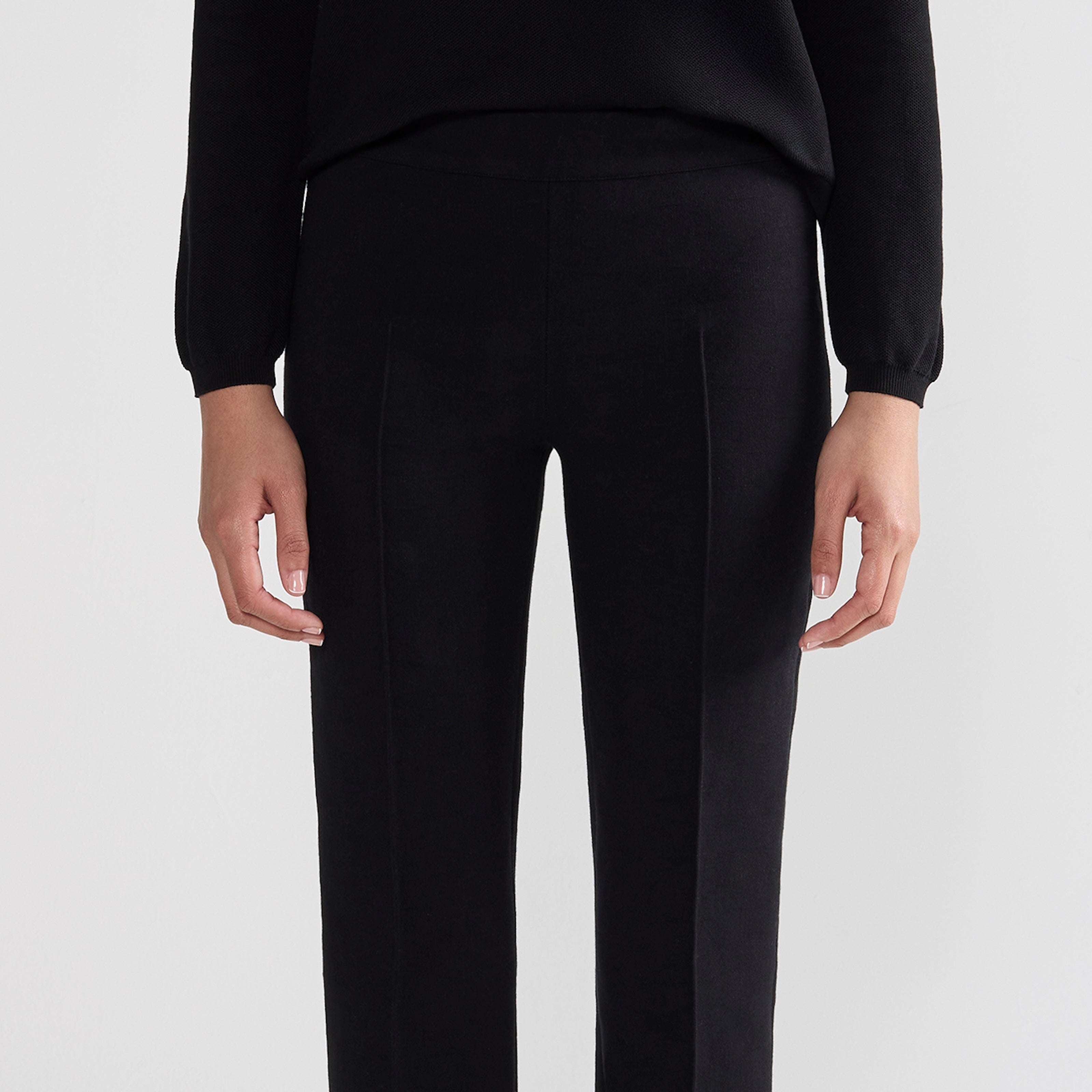 jent louis Side Line Tucked Pants ブラック M jent louis Side Line