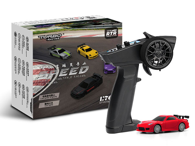 新品□ターボレーシング・C71-RD RX-7（FD3S） ラジコン 1/76 新品