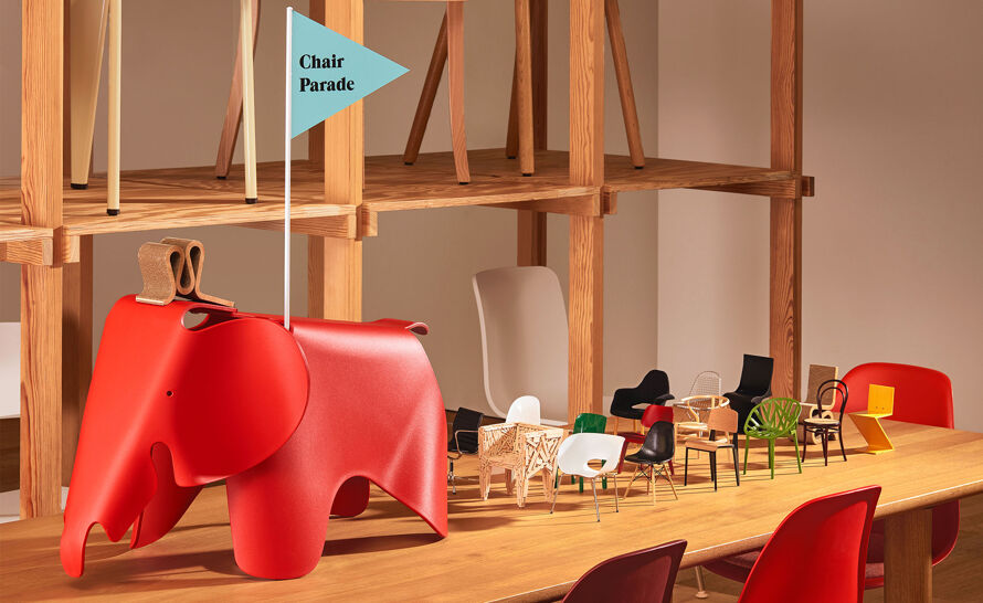 Miniature George Nelson Coconut Chair produced by Vitra Design