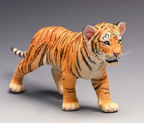 JXK Collectible Tiger Figure: Small Tiger, Expertly Hand-Painted, Life