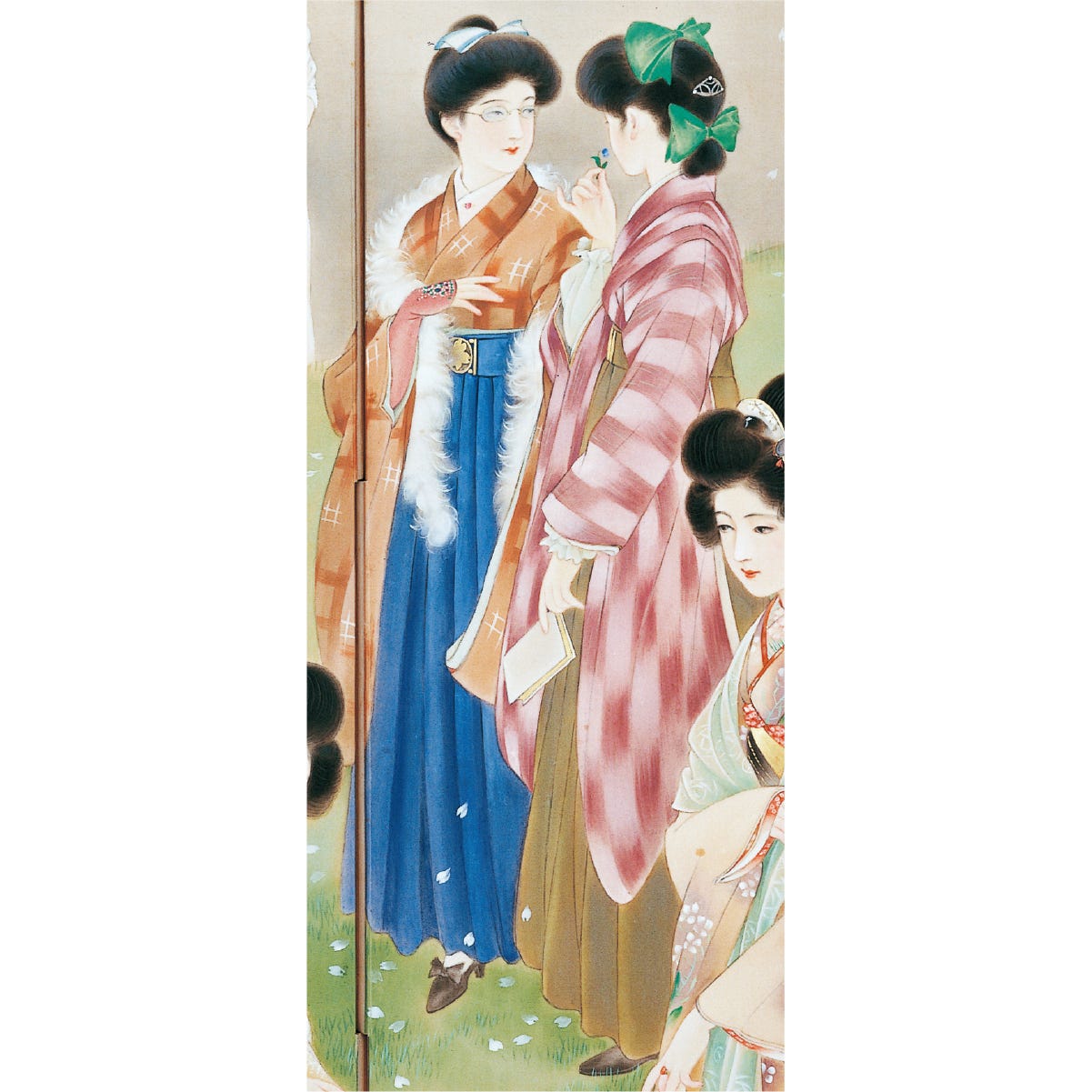 大正ロマンの着物を解説｜高畠華宵のファッション絵巻に描かれた女学生