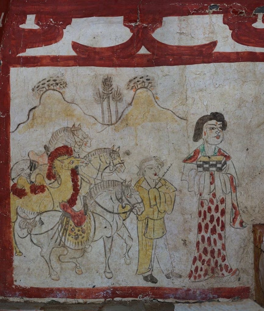 中国・唐時代の壁画に金髪男性の姿が!? 古代シルクロードのつながりを
