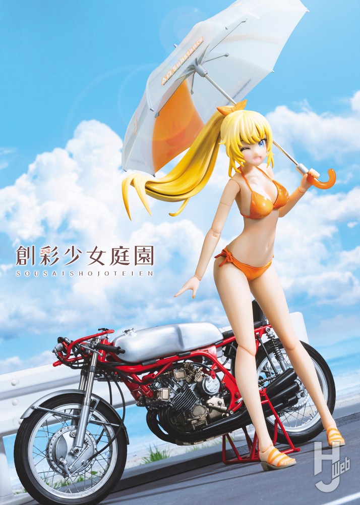 佐伯リツカ【水着】」を“ビタミンカラー”のレースクイーン風にアレンジ