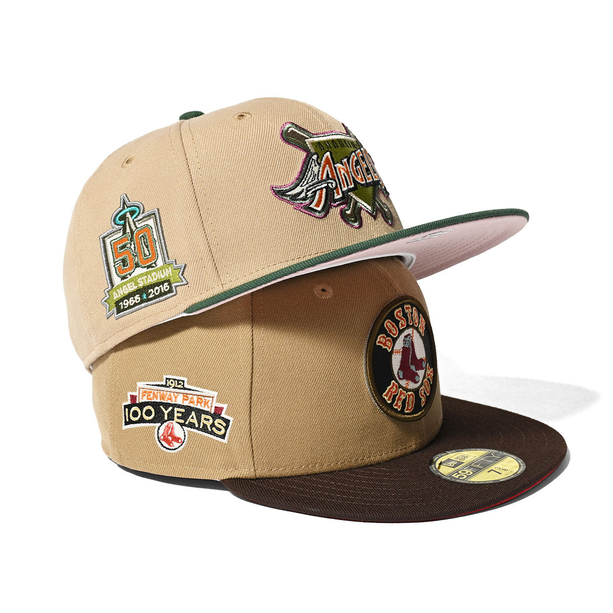 NEW ERA Boston Red Sox - FENWAY PARK 100 YEARS 59FIFTY KHAKI/BRNT