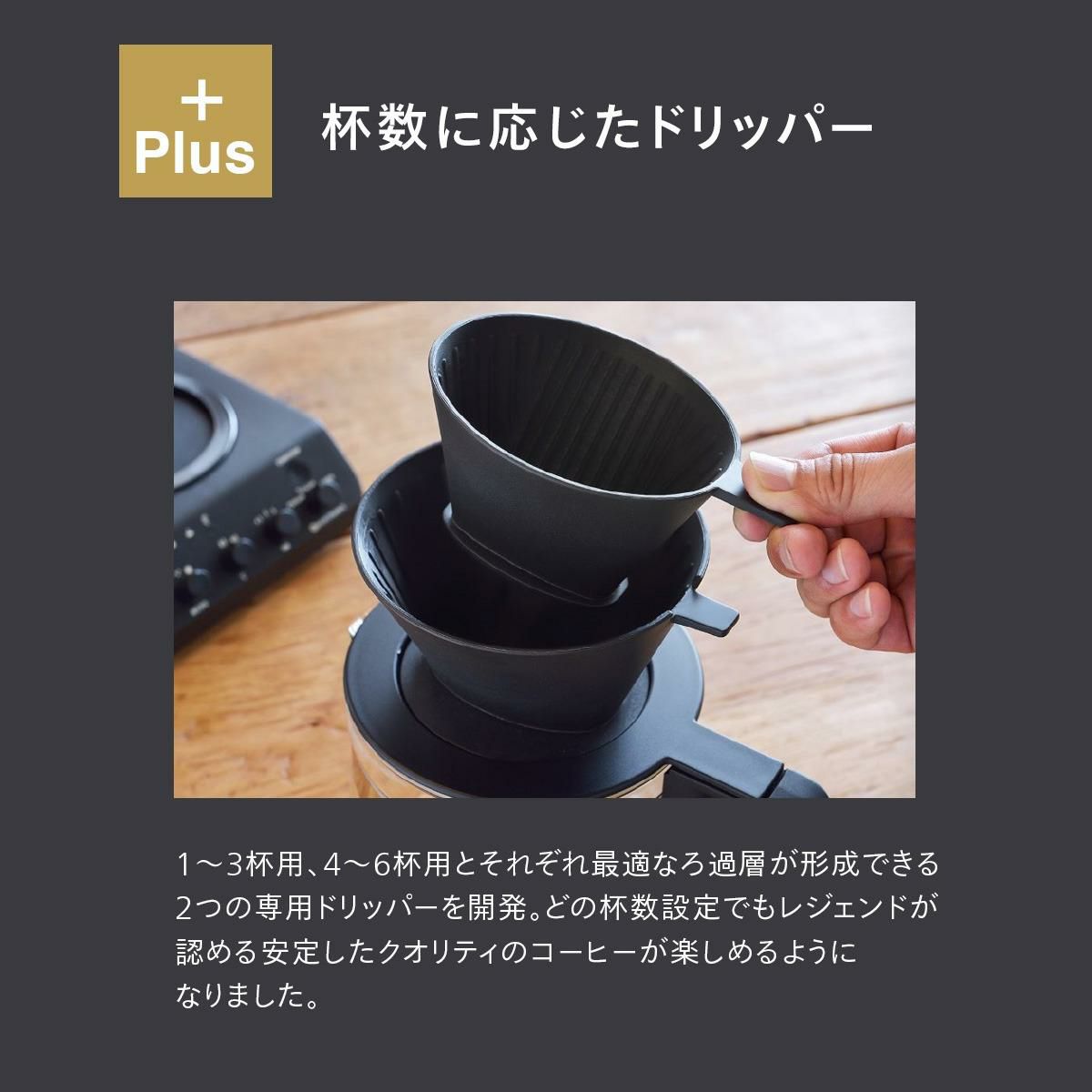 ツインバード 全自動コーヒーメーカー CM-D465B (6杯用) フィルター
