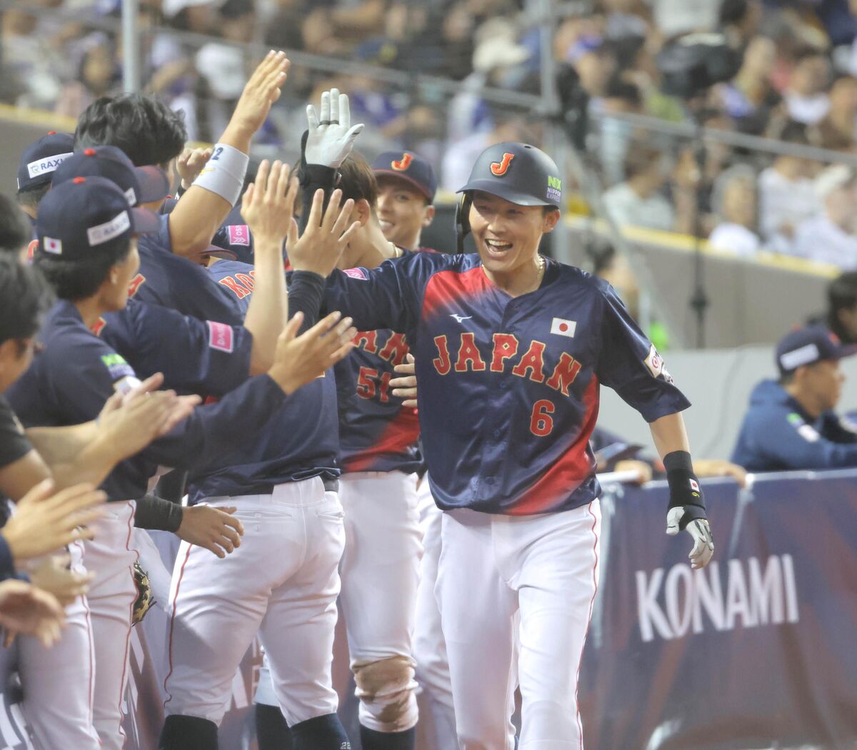 侍ジャパン】西武・源田壮亮が侍ジャパン初アーチとなる右越えソロ