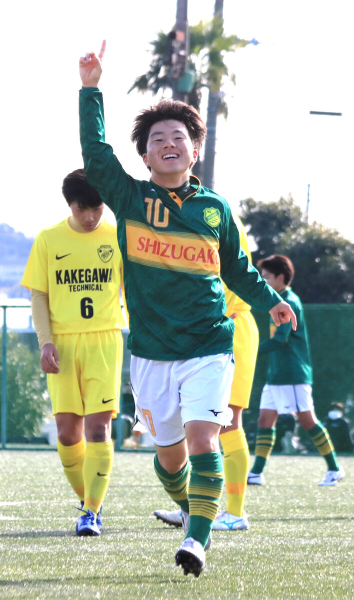 静岡学園が18ゴールで大勝発進 10番受け継ぐ高橋隆大がハット 高校