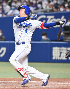 中日】プロ初アーチ鵜飼航丞「ちょっと詰まったんですけどしっかり振り