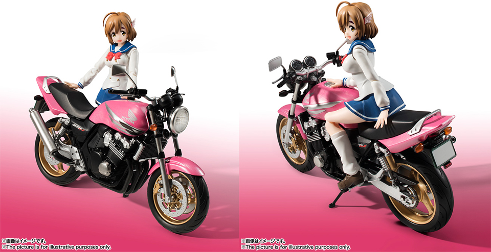 バンダイ「S.H.Figuarts 佐倉羽音（制服）＆CB400 SUPER FOUR」横浜で