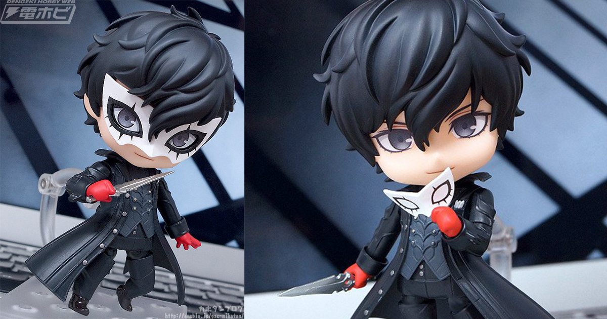 マスク用の赤い瞳パーツも付属！『ペルソナ5』ねんどろいど ジョーカー