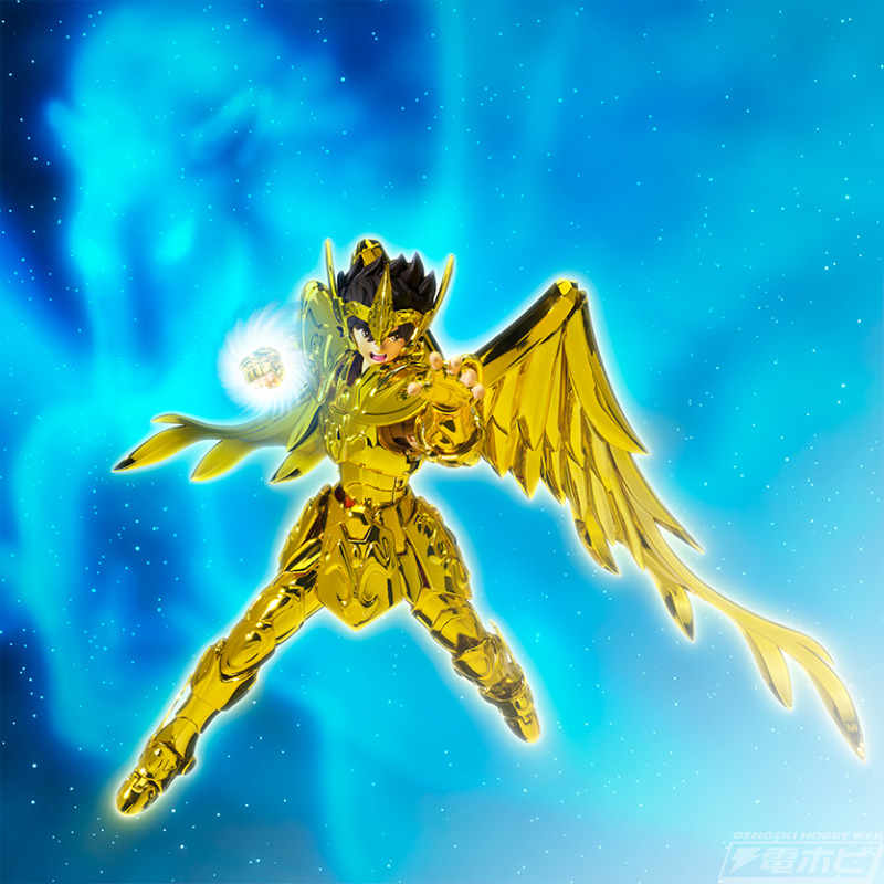 聖闘士星矢』黄金のサジタリアス聖衣を纏った星矢が新規のEX METAL素体
