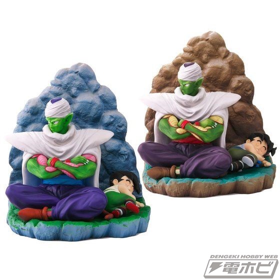 すやすや眠る孫悟飯とそれを見守るピッコロのワンシーンをフィギュア化