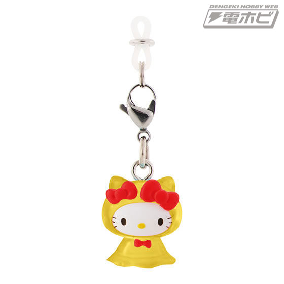 雨の日スタイルのサンリオキャラクターたちがガシャポンマスコット