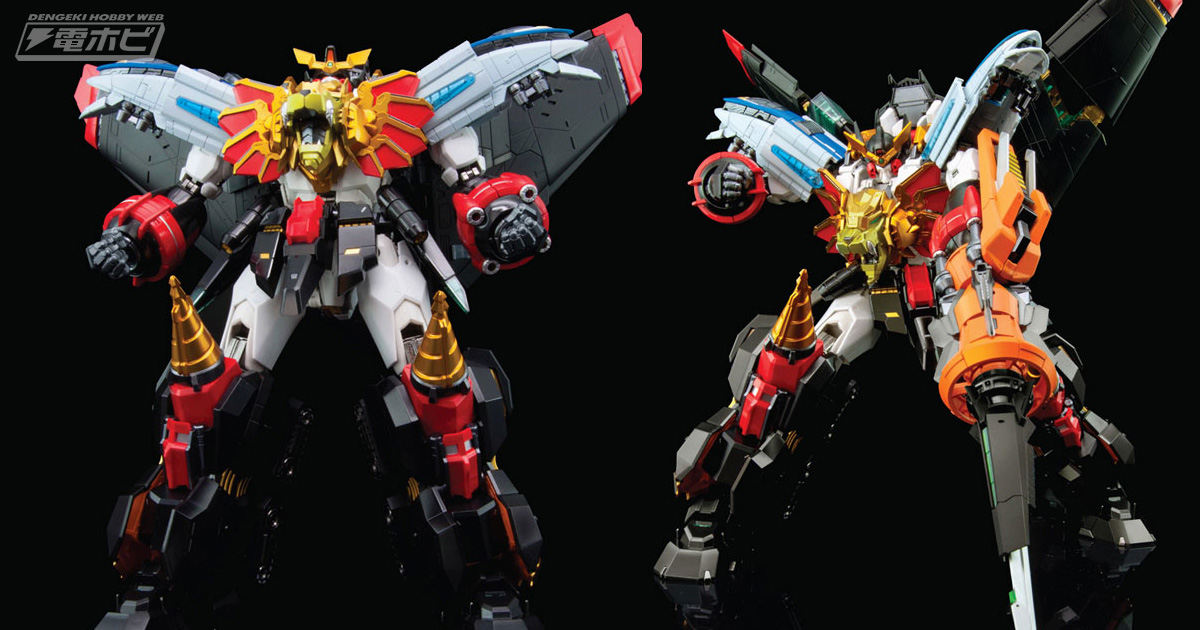 ガオーマシン3機による差し替えなしの完全変形合体！POSE+メタル